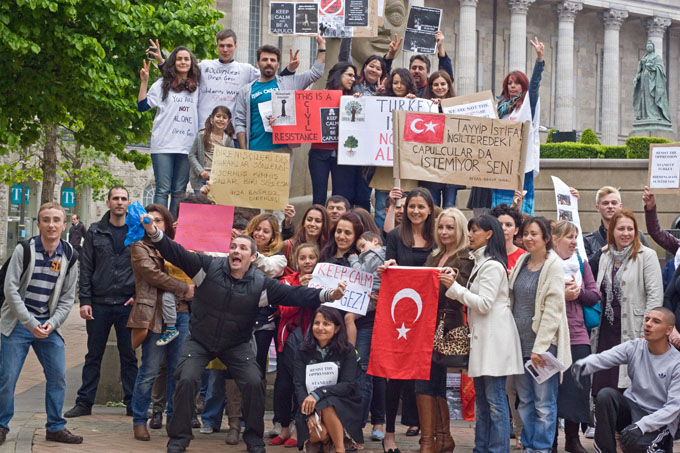 Turkish Solidarity Demo Birmingham 5th June 2013