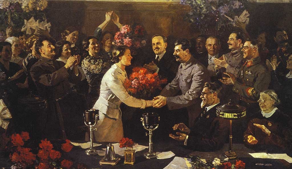 Vasiliy Yefanov, An Unforgettable Meeting, 1937